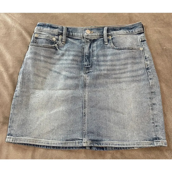 NWT J.Crew Size 4 Denim Mini Skirt Indigo Dream Wash Y2K Preppy Classic‎ 17” - Picture 3 of 7